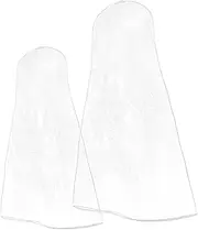 [Vaguelly] 2pcs Long Garment Bag for Dresses and Bridal Gowns Transparent Breathable Storage Covers Dustproof Clothes Protection for Weddings Special Events and Everyday Use