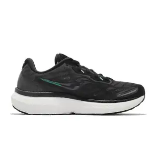 Saucony 慢跑鞋 Triumph 19 2E 寬楦 女鞋 索康尼 緩震 回彈 輕盈 能量回饋 透氣 黑 白 S1067910 [ACS 跨運動]