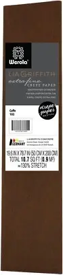 Extra Fine Crepe Paper 19.6"X78.7" Cafe