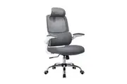 Maestro Furniture Nia High Mesh Back Facbric Seat Ergonomic Computer Office Working Chair Grey