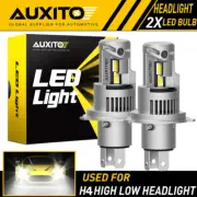 AUXITO H4 9003 LED Headlight Bulbs Hi Low Beam Conversion Kit 6500K White Canbus (for: Smart)