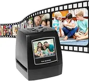 MegLob 10MP Film Scanner, Mini Digital Film Scanner Slide Digitizer, Converts 135 Film/35Mm Slide/Negatives to JPEG Images, Digital Photo Negative Scanner, Built in LCD Display for Image Preview