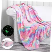 Glow in The Dark Blanket Unicorns Gifts for Girls,Toys for 2 A-rainbow Unicorns