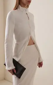 [COLLEEN ALLEN] Shrunken Cotton-Jersey Jacket
