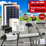 RITROX Farm Full Solar Powered Heavy Duty Swing Gate Opener 5x Remote Keypad