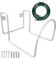 Water Hose Hanger, Garden Hose Hanger Metal, Outdoor Hose Holders, Hose Rack Wall Mounts, Hose Storage for Outside, Sturdy Hose Organizer 10.63x8.07x6.5 inches for Outside