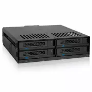 ICYDOCK 4x2.5inch SAS/SATA HDD/SSD Hot Swap Metal Mobile Rack, MB324SP-B