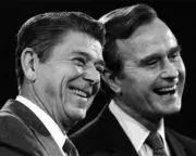 Ronald Reagan and George H.W. Bush Photo