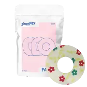 Glucology Freestyle Libre CGM Patch | Adhesive & Water Resistant | Flowers