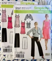 Simplicity 3960 Sewing Pattern Top Vest Pants Shorts 2 pattern sizes available