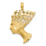 10k Yellow Gold Nefertiti Pendant