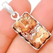 Natural Rosetta Picture Jasper 925 Sterling Silver Pendant Jewelry P-1325