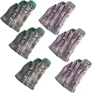 Kisangel 6Pcs Rockery Statue Aquarium Decoration Lifelike Micro Landscape Ornaments for Fish Tank Desktop and Garden Compact Design for Stylish Landscaping