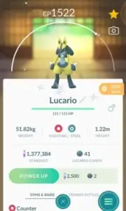 Shiny Lucario - TRADE 1 Mil stardust - Read Description