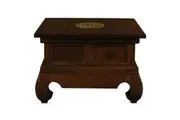 CT Dynasty Solid Mahogany Timber Square Side Table
