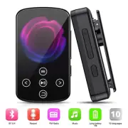 Clip MP3 Player Support 128G Bluetooth Lossless Music FM Radio Recorder Sportoq