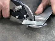 Long Left Cut Offset Snips Steel Locking Aviation Metal Straight Cut Blade