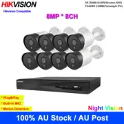 4K Hikvision Compatible 8CH CCTV System 8MP IP Security Camera IR Outdoor MIC AU