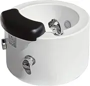 Feet Soaking Tub Pedicure Foot Spa Foot Bath Spa with Heat and Massage Hot and Cold Adjustment Acrylic Pedicure Sink Stress Relief for Fatigue and Tired Feet Acrylic Massage Footbath