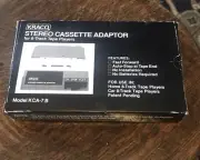 Vintage KRACO Stereo Cassette Adapter for 8-Track Tape Player Model KCA-7