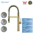 Decaura Kitchen Mixer Tap Brushed Gold with Pull Out 3-Mode metal Sprayer