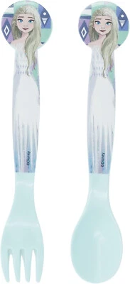 Disney Frozen Cutlery Set Spoon and Fork Featuring Elsa
