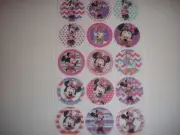 minnie and daisy buttons flat back or pin badges cabochons embellishments magnet