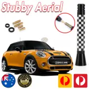 Antenna / Aerial Stubby Bee Sting for Mini Cooper Convertible checkered flag 7.5