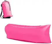Pink Air Beach Bed Sleeping Bag Lazy Chair Lounge Beach Sofa Bed Inflatable Camping