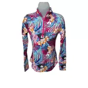 Tommy Bahama Golf Tennis Womens Size XS Quarter Zip Long Sleeve Fitted Pullover