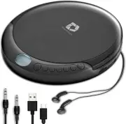 NEWARAFUNA Portable CD Player Walkman with Speakers, Rechargeable CD Player for