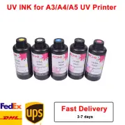500ml UV Print Ink Refill Set fit For UV Printer Epson Nozzle Printerhead