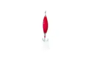 Clam Outdoors Leech Flutter Spoon - Glow Red - 1/4 oz #8 Treble Hook