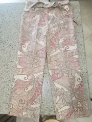 NWT - Women's Bamboo Traders Linen/Rayon Blend Pants Size 2 Tropical