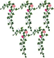 SOPOTUTU 5pcs Mini Flower Vine Decor for Micro Landscaping DIY Mini Garden Scenery Artificial Flowers for Dollhouse for Creative Table Decor and Miniature Gardens