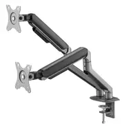 INFINITY Grey Dual Monitor Economical Spring-Assisted Monitor Arm support 17”-32”, up to 9kg - INF751-C024