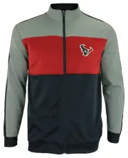 OuterStuff NFL Youth Boys Performance Full Zip Stripe Jacket , Houston Texans