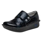 Alegria Womens Deliah Leather Professional Nursing Shoe - Moody Blues NEW