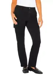 Well Worn Ladies' Tencel Blend Cargo Pant black 14/34