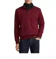Polo Ralph Lauren Estate Rib Half-Zip Pullover, Wine, Small