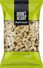 Natures Delight Unsalted Cashews 400 g