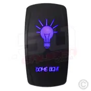 NEW Custom Blue On/Off Rocker Switch Dome Light 50 Caliber Racing UTV Car Truck