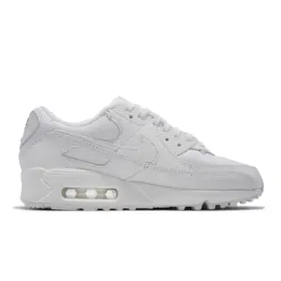 Nike Wmns Air Max 90 PRM 休閒鞋 女鞋 金鍊 可拆式 小白鞋 全白 DH0569-100