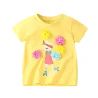 在飛比找momo購物網優惠-【時尚Baby】女童短袖T恤黃色大貓咪純棉T恤春夏上衣(女童