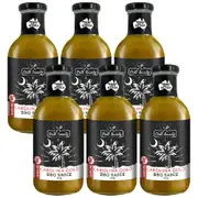 6x Grill Society BBQ Carolina Gold Sauce Gluten Free Rich Meat Condiment 550g