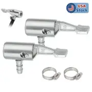 1/4" NPT Lock On Tire Inflator Locking Air Chuck Air Hose Attachment for Car 2PC
