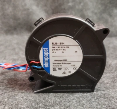 Ebm-Papst Rl48-19/14 Compact Blower, Square, 24V Dc, 16.5 Cfm NEW (DS4D1)