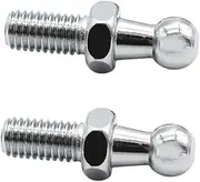 KICHOUSE 2 Pack M8 Diameter Round Bolts Zinc Coated 10mm Car Screw Bonnet for Applications