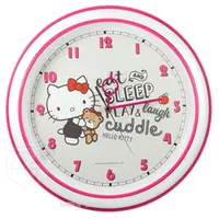 在飛比找PChome24h購物優惠-HELLO KITTY小熊可愛風超靜音掛鐘 JM-W9610