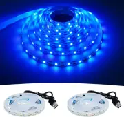 5V USB Blue 460-465Nm LED Strip Light USB Powered 13.12Ft/4M 240Leds